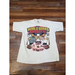 Rare Vintage New York Yankees XL World Series Rematch 1997 T-Shirt MLB Baseball
